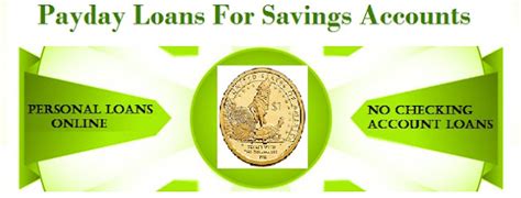 Payday Loan With Savings Account